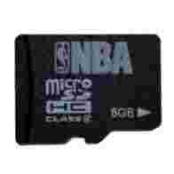 NBA 8GB Micro SDHC（TF）存储卡 Class 6（黑色）